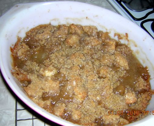 Apple crisp recipe made without oats