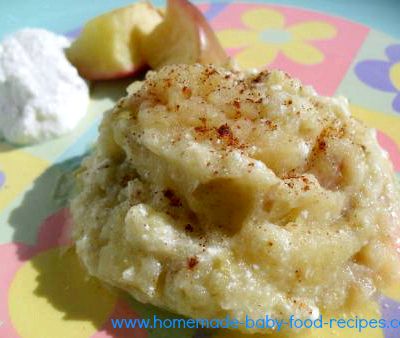 Baby baked apple breakfast recipe