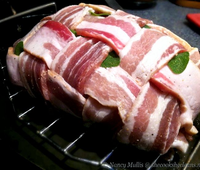 Bacon wrapped boneless turkey breast recipe
