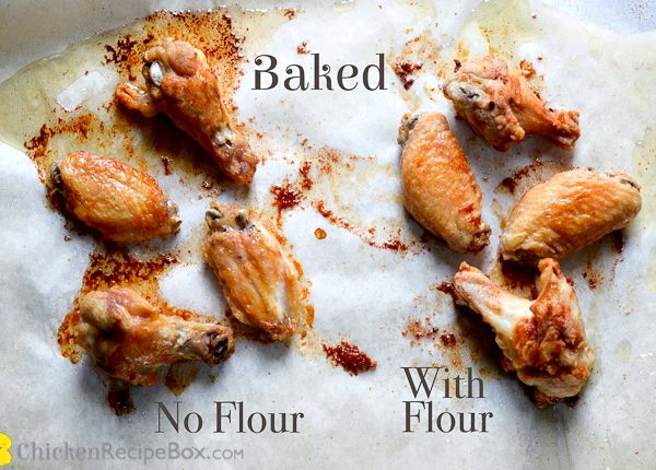 Bake then fry chicken wings recipe