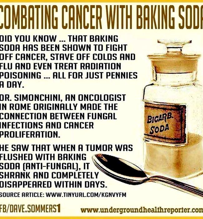Baking soda cancer treatment recipe