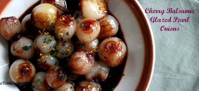 Balsamic glazed pearl onions recipe