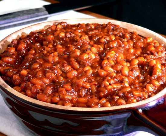 Bbq baked beans with ground beef recipe