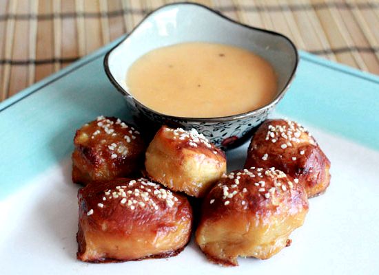 Beer battered pretzels and cheese dip recipe