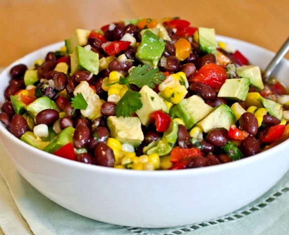 Black bean corn red pepper salad recipe