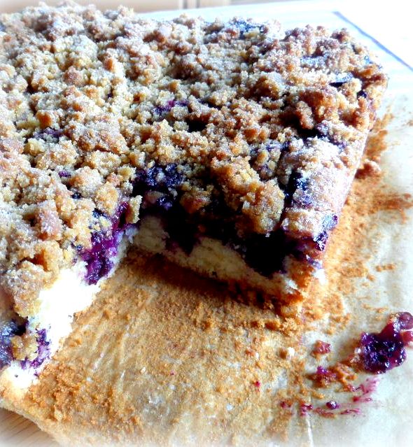 Blueberry coffee cake crumble recipe