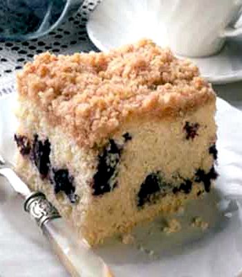 Blueberry coffee cake streusel recipe
