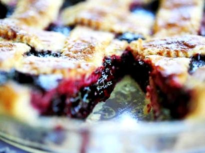 Boysenberry pie recipe with canned boysenberries in spanish