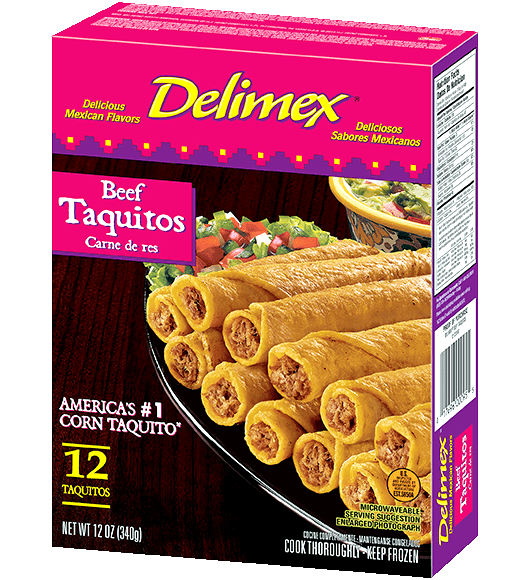 Calories in delimex beef and cheese taquitos recipe