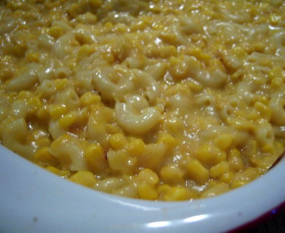 Cheese macaroni and corn casserole recipe