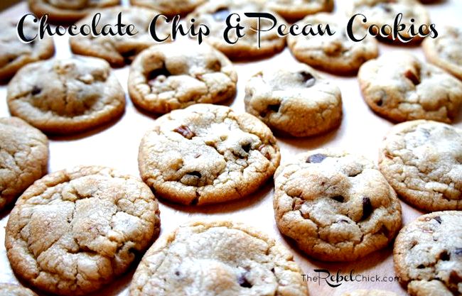 Chewy chocolate chip cookie recipe with nuts