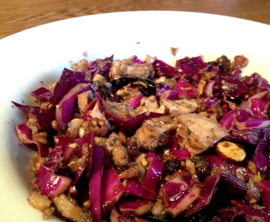 Chicken and red cabbage recipe