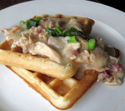 Chicken and waffles recipe with gravy