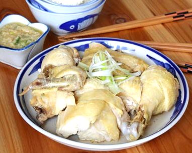 Chinese steamed salted chicken recipe