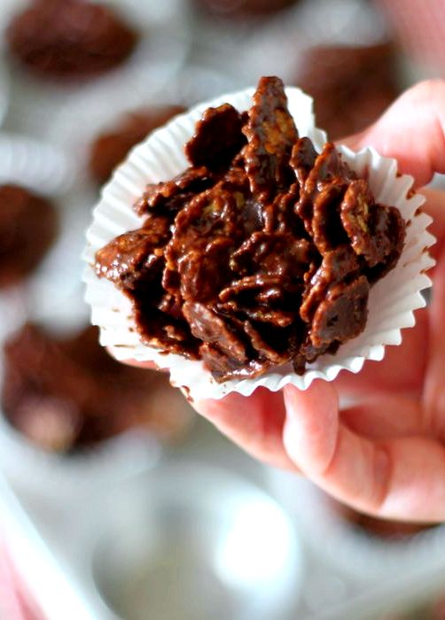 Chocolate cornflakes recipe using cocoa