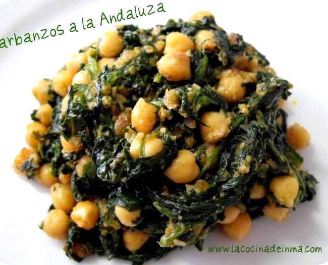 Cocina sevillana espinacas con garbanzos recipe Cocina sevillana espinacas con garbanzos recipe