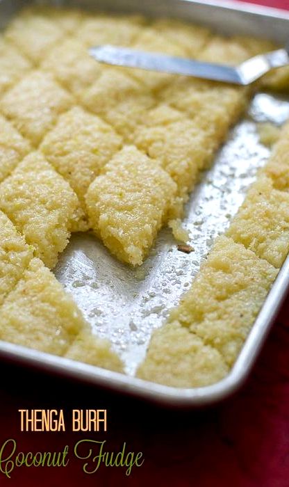Coconut burfi indian sweets recipe