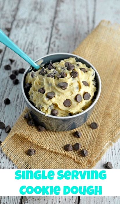 Cookie dough recipe without eggs single serving