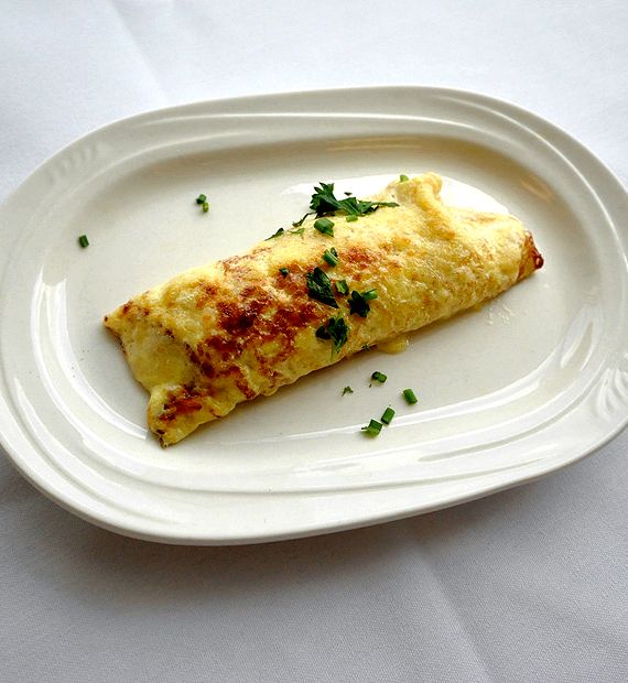Crab meat filled crepes recipe