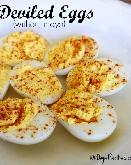 Deviled egg recipe no mayonnaise