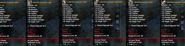 Draconic armor gw2 recipe vendors