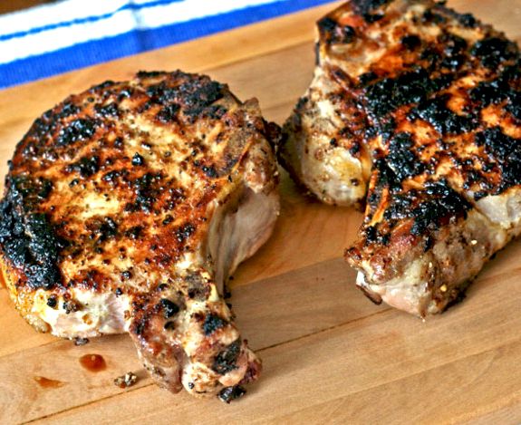 Dry rub pork chop recipe