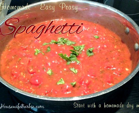 Dry spaghetti sauce mix recipe