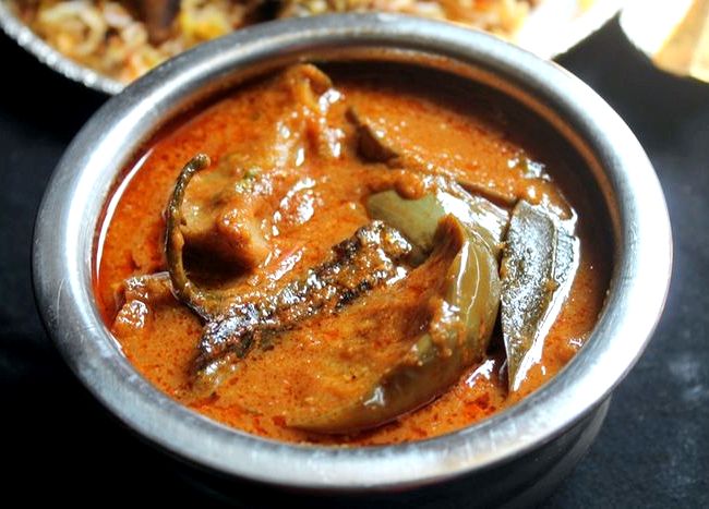 Easy brinjal curry for biryani recipe