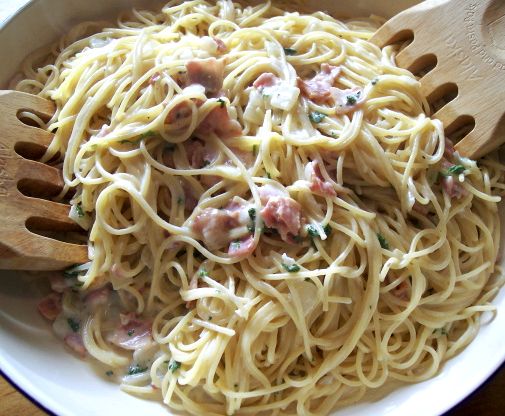 Easy carbonara recipe without eggs