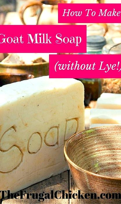 Easy goat milk soap recipe without lye
