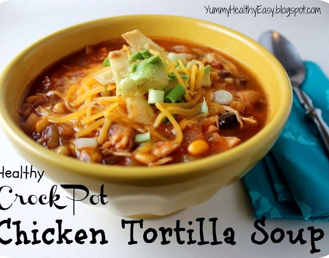 Easy healthy chicken tortilla soup recipe