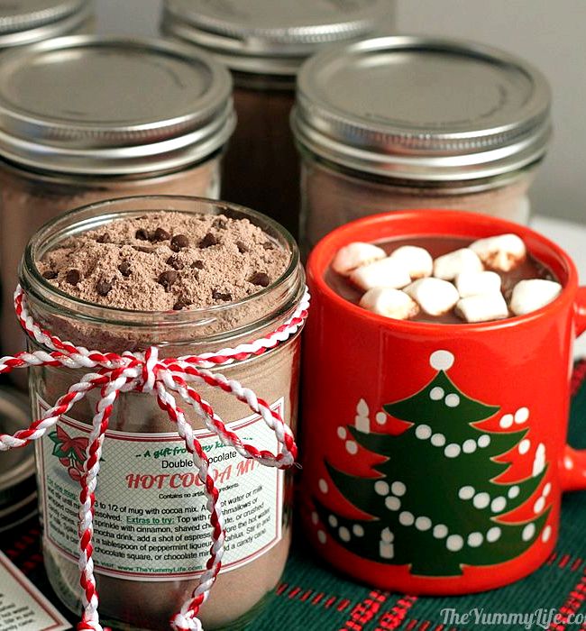 Easy hot chocolate in a jar recipe