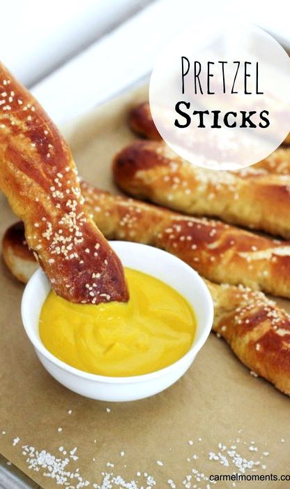 Easy soft pretzel stick recipe