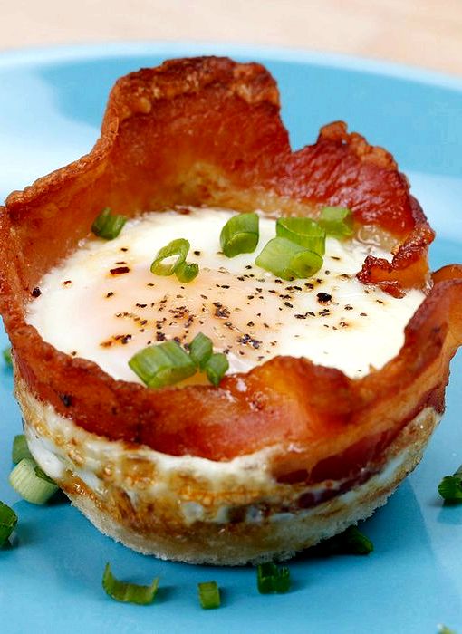 Egg and bacon cups tasty recipe
