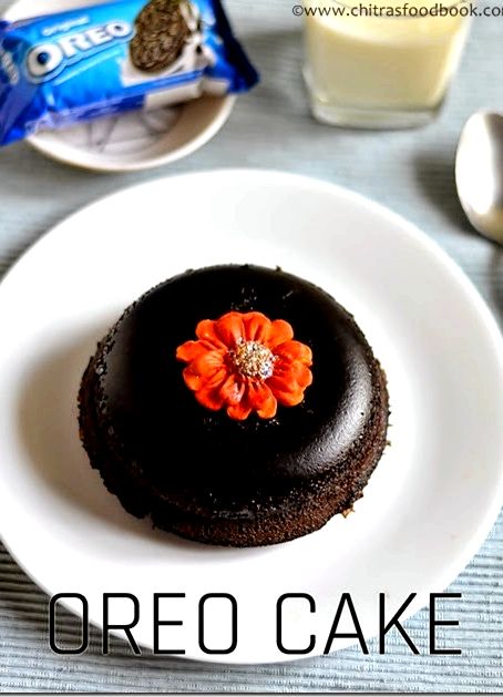 Eggless oreo biscuit cake recipe