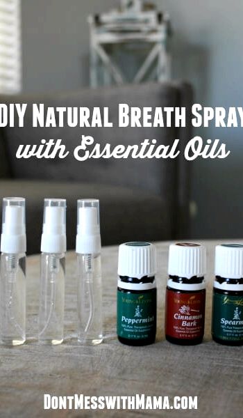 Essential oil breath freshener spray recipe