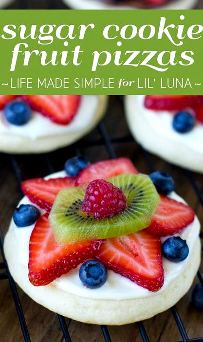 Fruit pizza recipe with sugar cookie mix