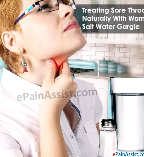 Gargle salt water for sore throat recipe