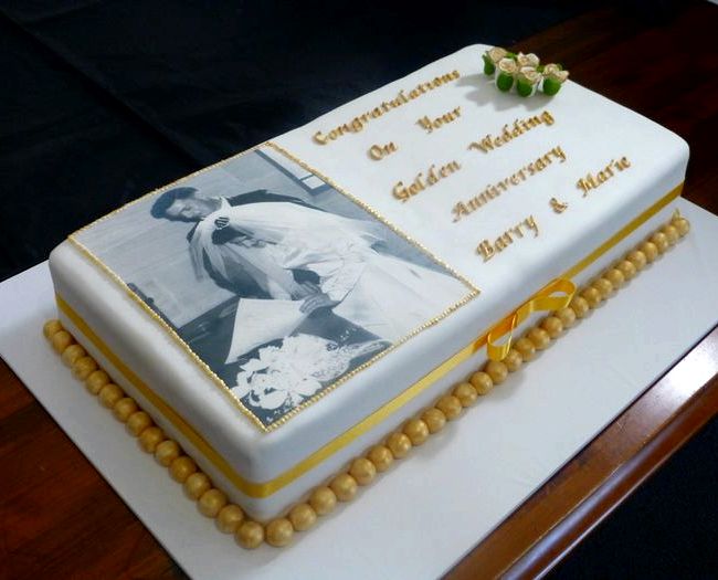 Golden wedding anniversary cake recipe