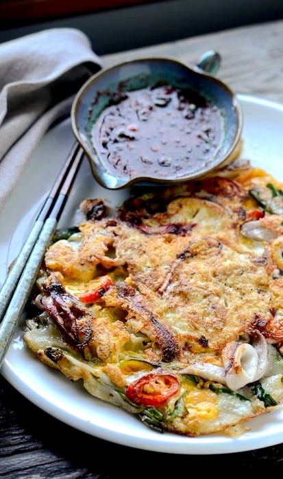 Green onion pancake korean recipe for bulgogi