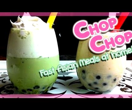 Green tea tapioca drink recipe