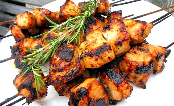 Grilled chicken shish kebab recipe