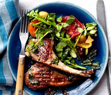 Grilled lamb chops recipe mustard barbecue