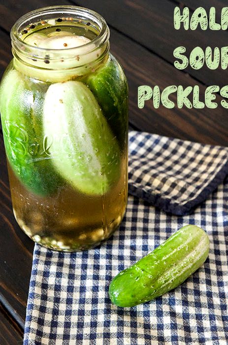 Half sour dill pickle recipe