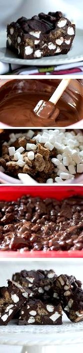 Halloween rocky road recipe with butterscotch