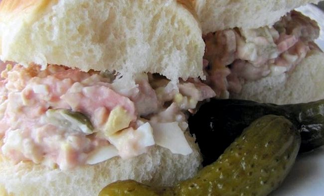 Ham salad sandwich recipe with bologna sandwich