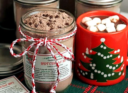 Homemade cocoa mix recipe gift