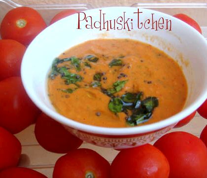 Idli sambar recipe padhuskitchen tomato