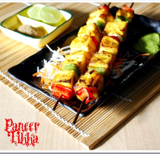 Kesari paneer tikka recipe appetizer Kesari paneer tikka recipe appetizer