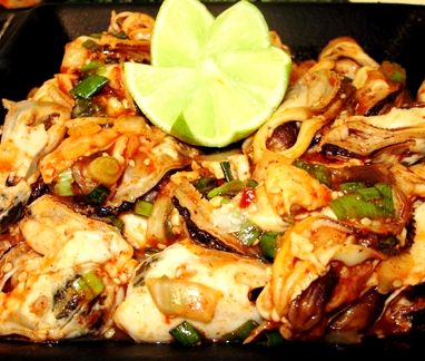Korean style mussel poke recipe